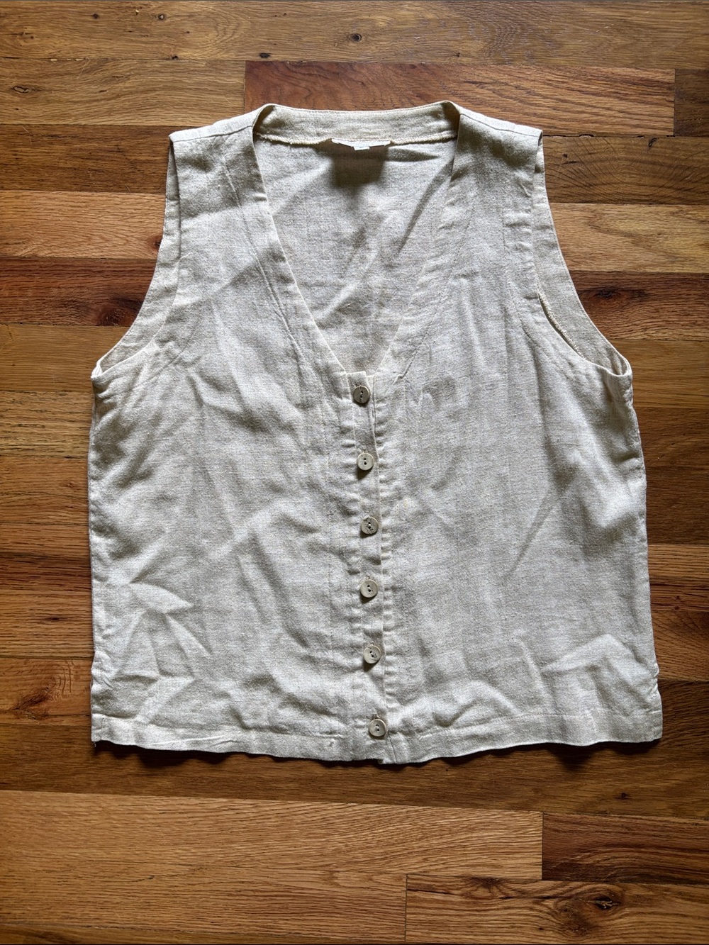 Basic Threads Santa Monica Women's Linen Vest - Size Small